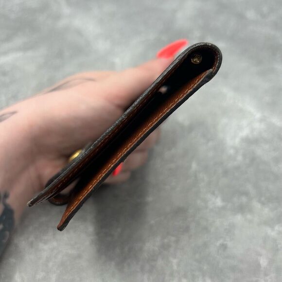 Louis Vuitton Monogram Etui Palm Cover Dark Brown Coated Canvas Snap - Picture 11 of 15